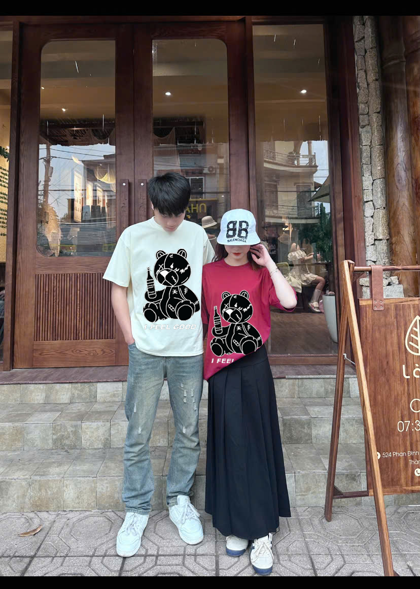 Áo Phông Nam Nữ Cổ Tròn in hình siêu xinh Form Rộng Chất Cotton 2 Chiều 4 Màu Phù Hợp Cả Nam Và Nữ, Áo Phông Đôi Nam Nữ.